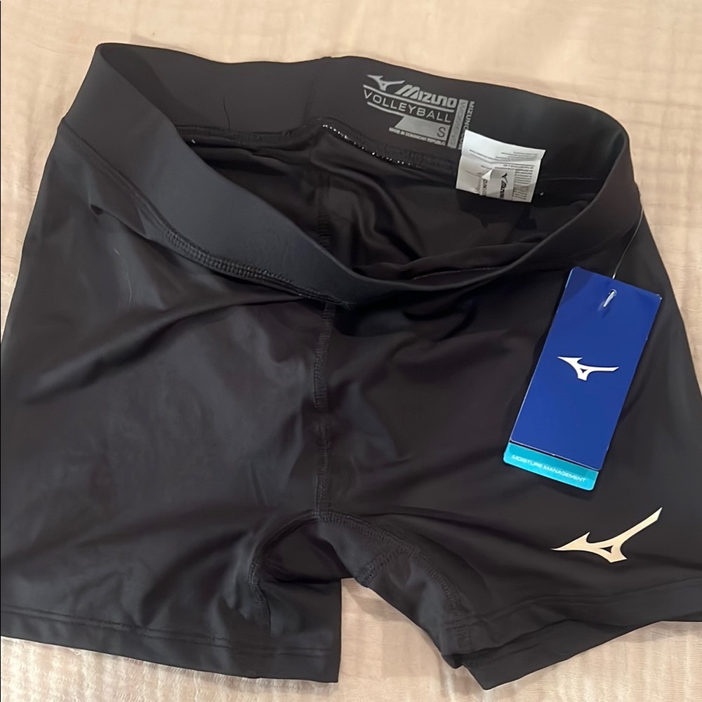 Mizuno Black Performance Volleyball Shorts